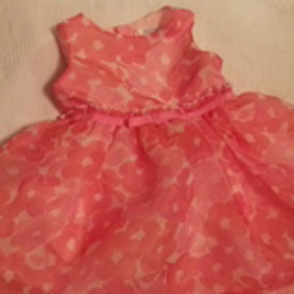 Floral sateen dress